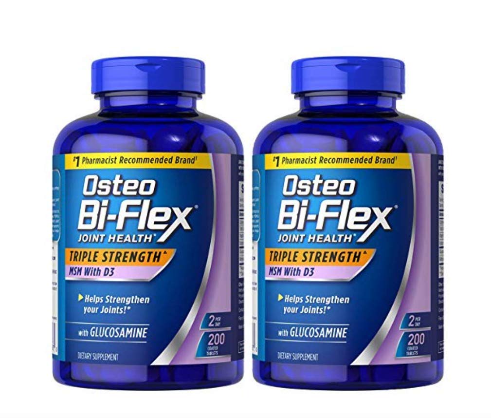 Osteo Bi-Flex Triple Strength: cápsulas MSM y D3 para movilidad diaria.
