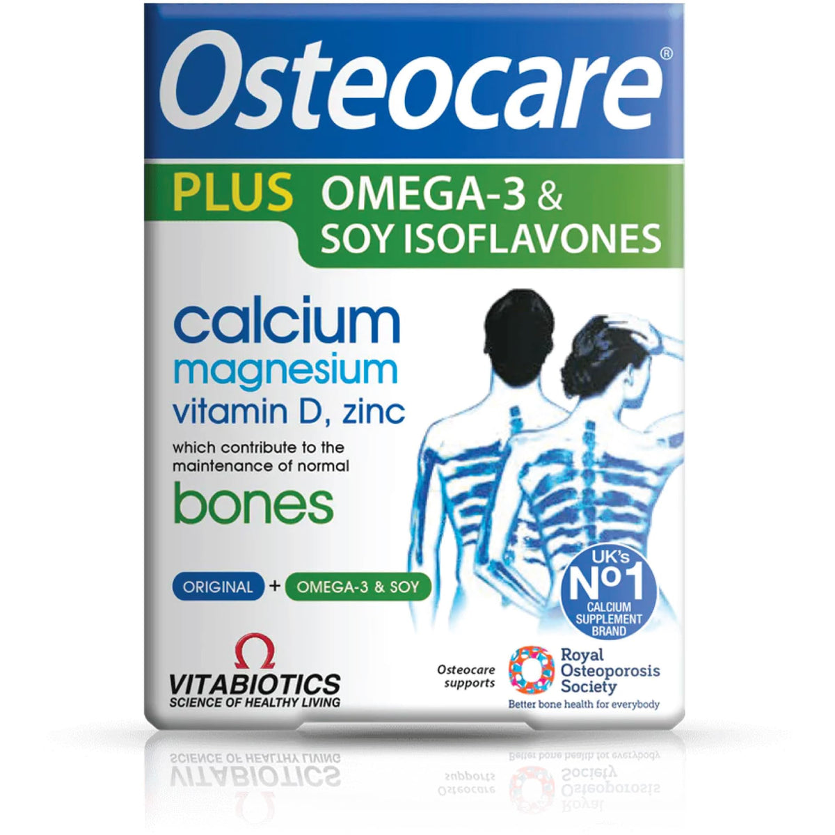 Osteocare Plus conjunto dos en uno, soporte diario para huesos y articulaciones.