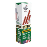 Ostrim Original, paquete de 10 barras, barra proteica de ternera-emú para merienda rápida.