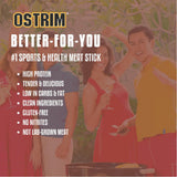 Ostrim barritas jerky res y nandu, sin glutamato monosódico, aptas para dieta cetogénica