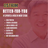 Tiras de jerky Ostrim Teriyaki listas para comer en cualquier momento.