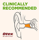 OTEX suaviza cerumen endurecido para facilitar su eliminación.