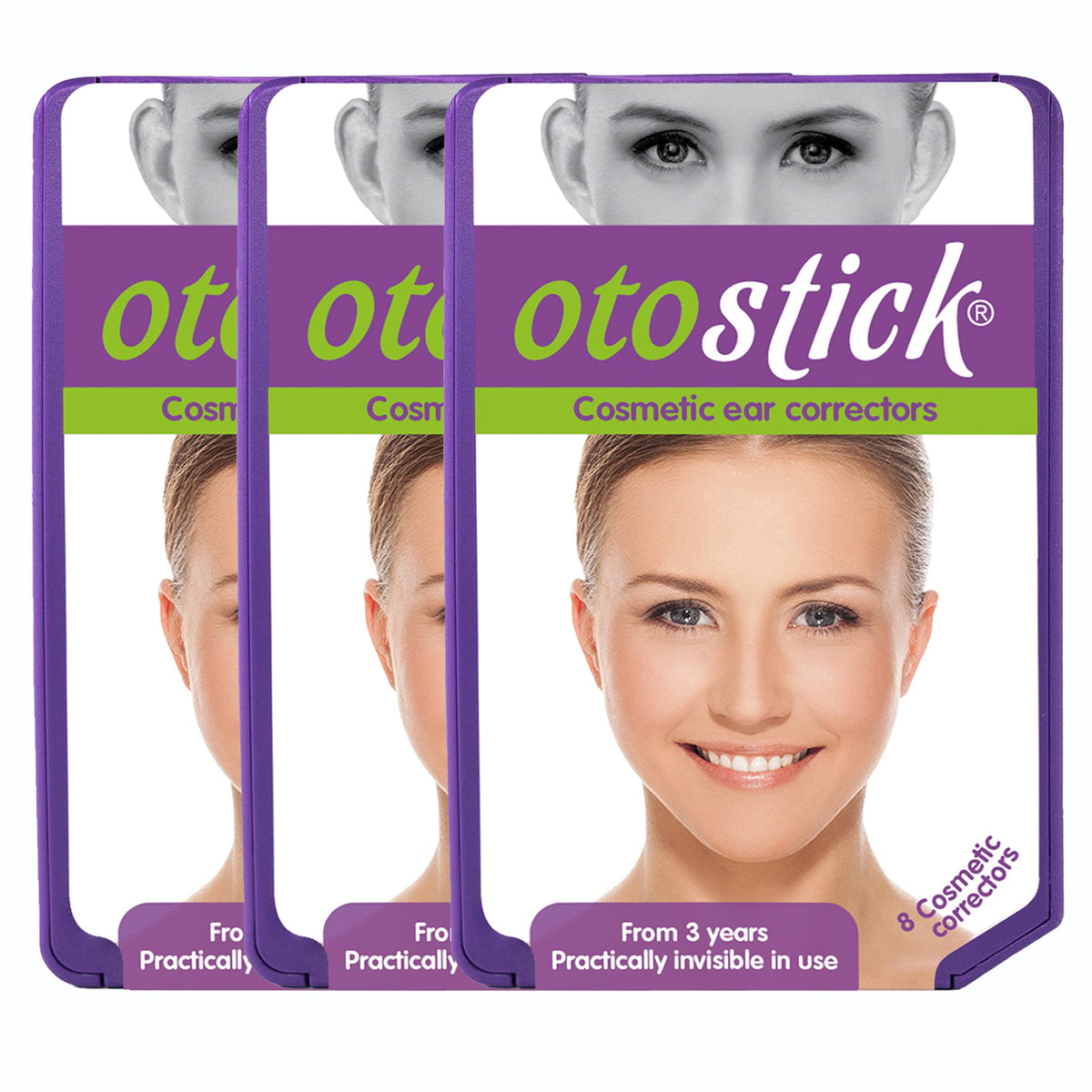 Otostick: conjunto de 8 parches correctores para orejas discretas.