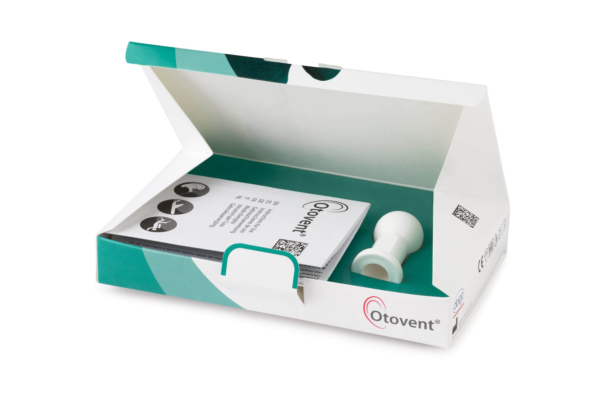 Otovent balón y conector nasal para autoinflación, uso seguro en casa