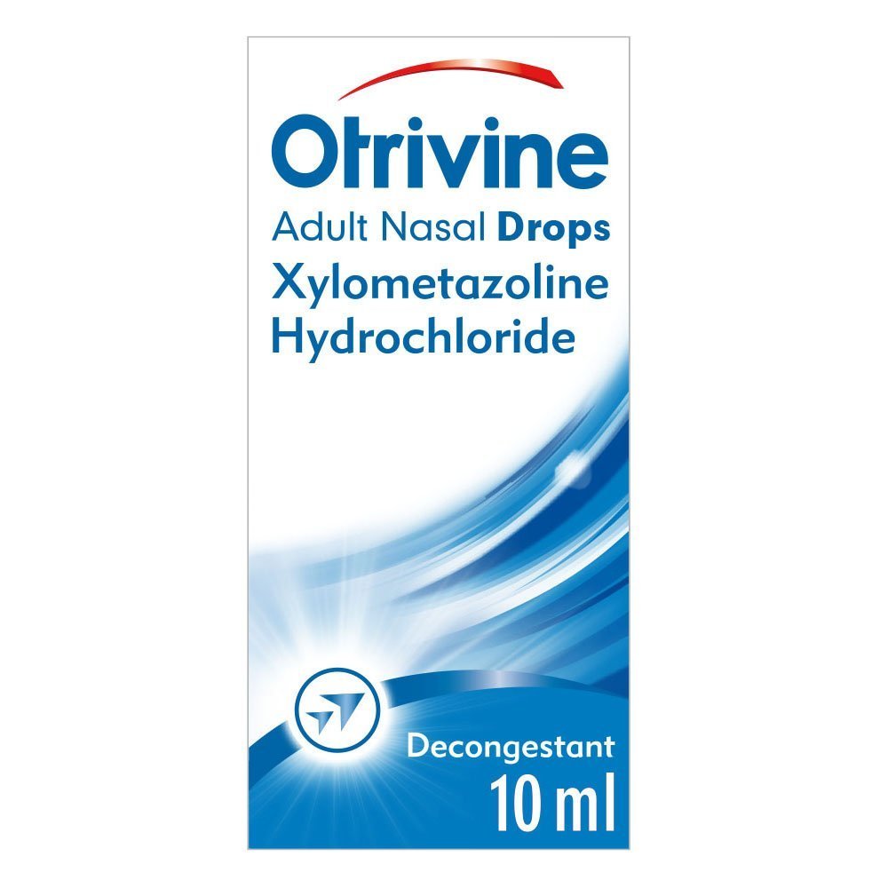 Otrivine frasco de 10 ml para alivio temporal de la congestión nasal