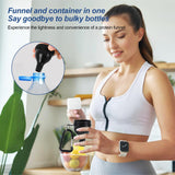 OUMASK contenedor proteína 100ml - mayor capacidad para dosificación.