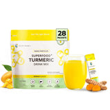 OurJrney Nano Cúrcuma Mango sobre listo para mezclar en agua y una dosis diaria