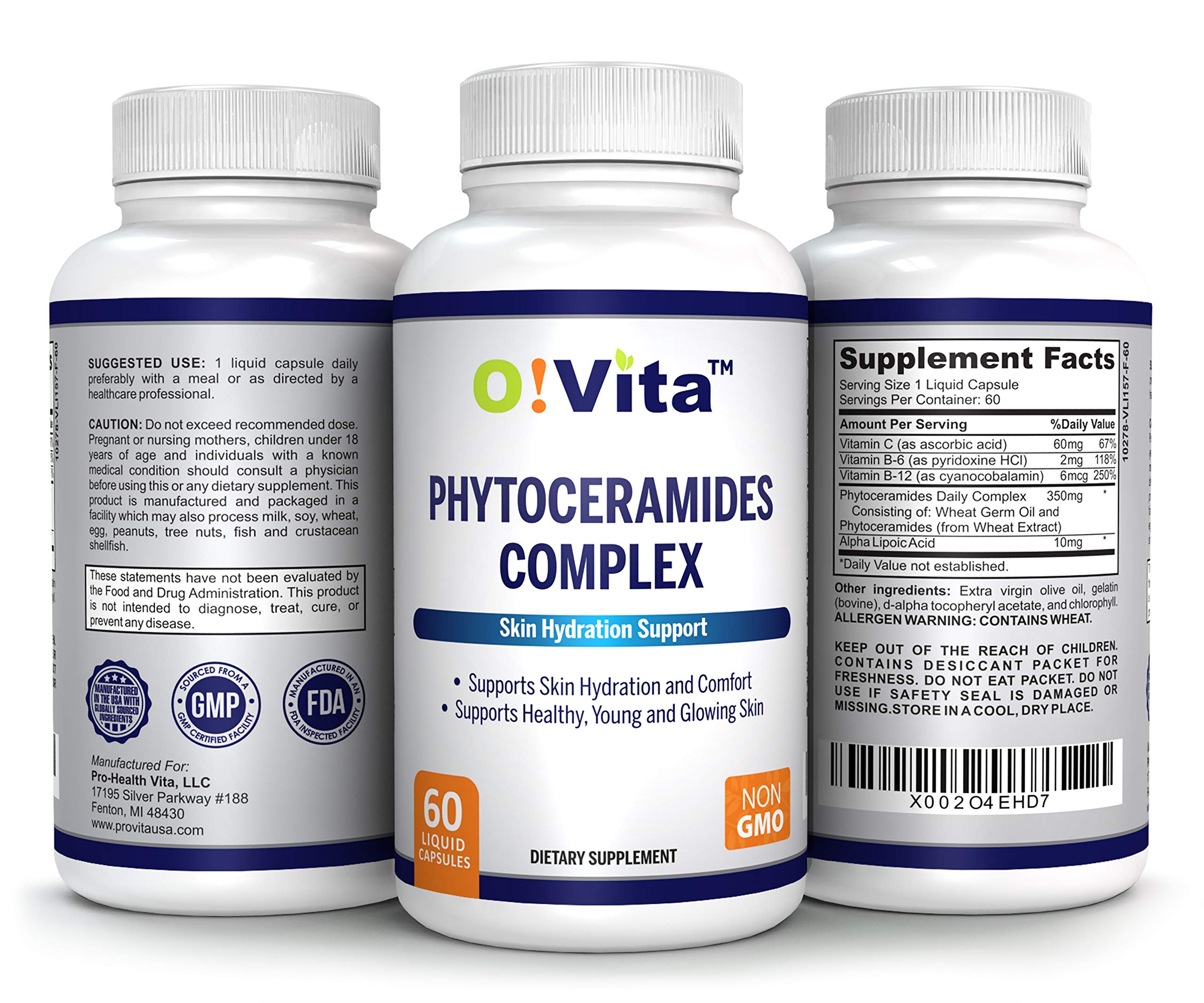 O!VITA Phytoceramides Complex muestra firmeza percibida en la piel