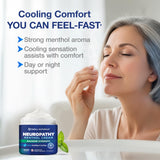 Owell Naturals Neuropathy Cream: enfriamiento intenso con mentol para alivio inmediato.