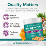 Owell Naturals Neuropathy Balm, incienso y mirra para alivio suave.