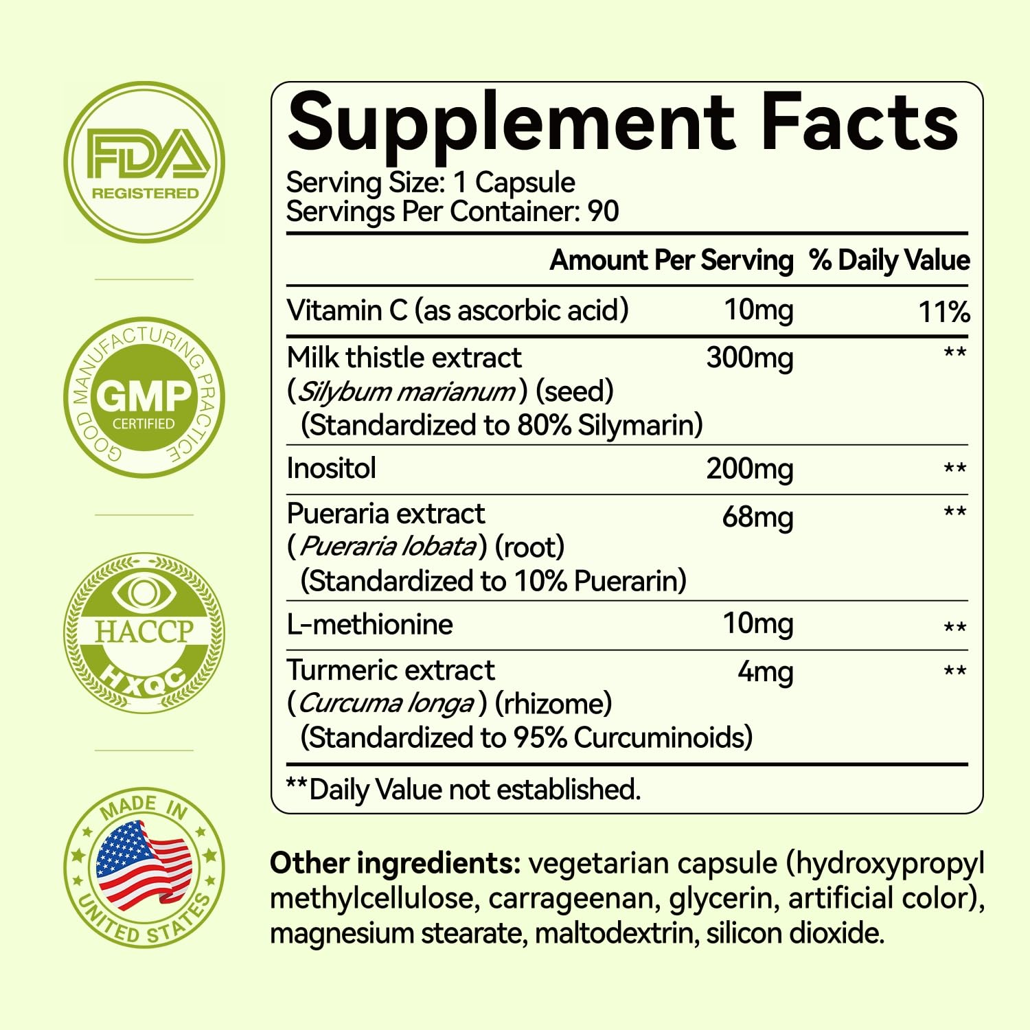 OxyEnergy, etiqueta clara con información de los ingredientes clave para la salud hepática.