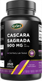 Oxify Cascara Sagrada 900mg en botella: opción práctica para apoyar tu rutina diaria.