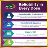 Oxify DHEA, sin gluten, opción limpia para tu rutina de salud.