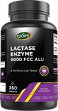 Oxify Lactasa 9000, etiqueta frontal para apoyar la digestión de lácteos