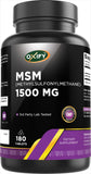 Oxify MSM tabletas-1500: dosis alta para uso diario.