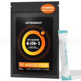 OxyEnergy creatina monohidrato en empaque de viaje para entrenar fuera de casa.