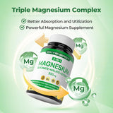 OxyEnergy Triple Magnesium Complex botella, dosis diaria para bienestar general.