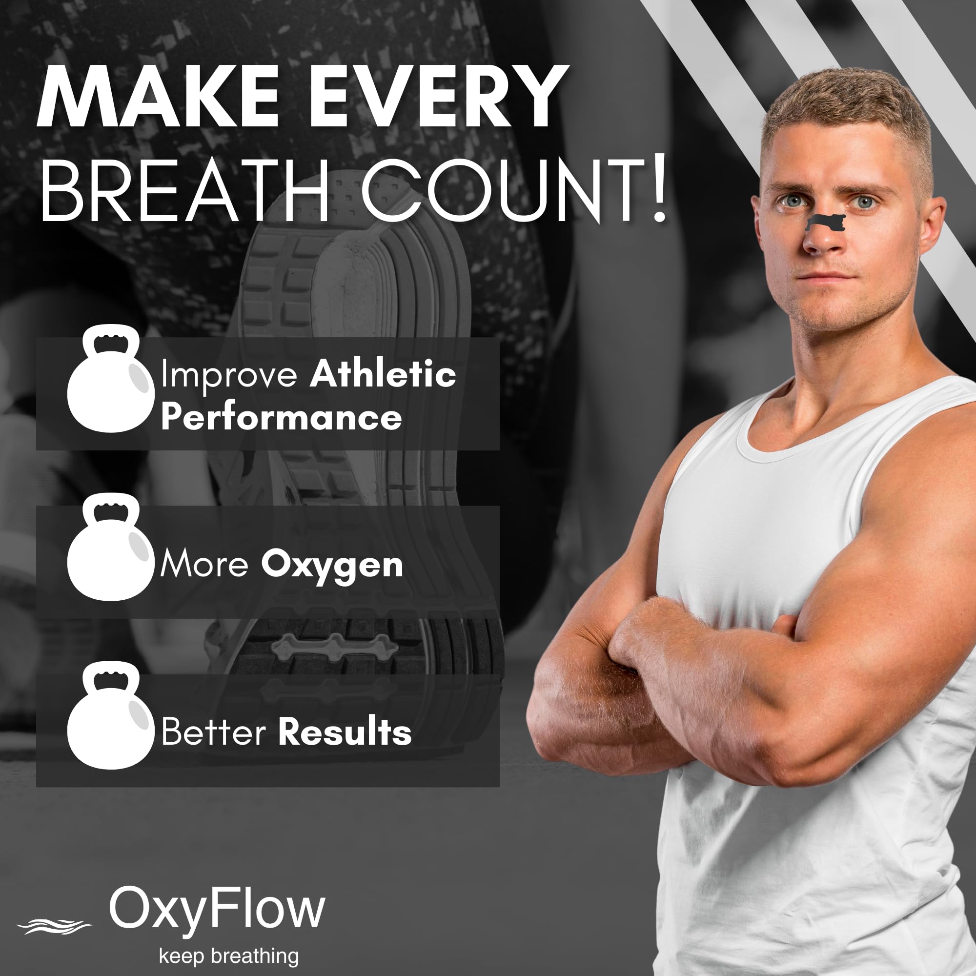 OxyFlow Model Y: fijación adhesiva fuerte y retirada suave.