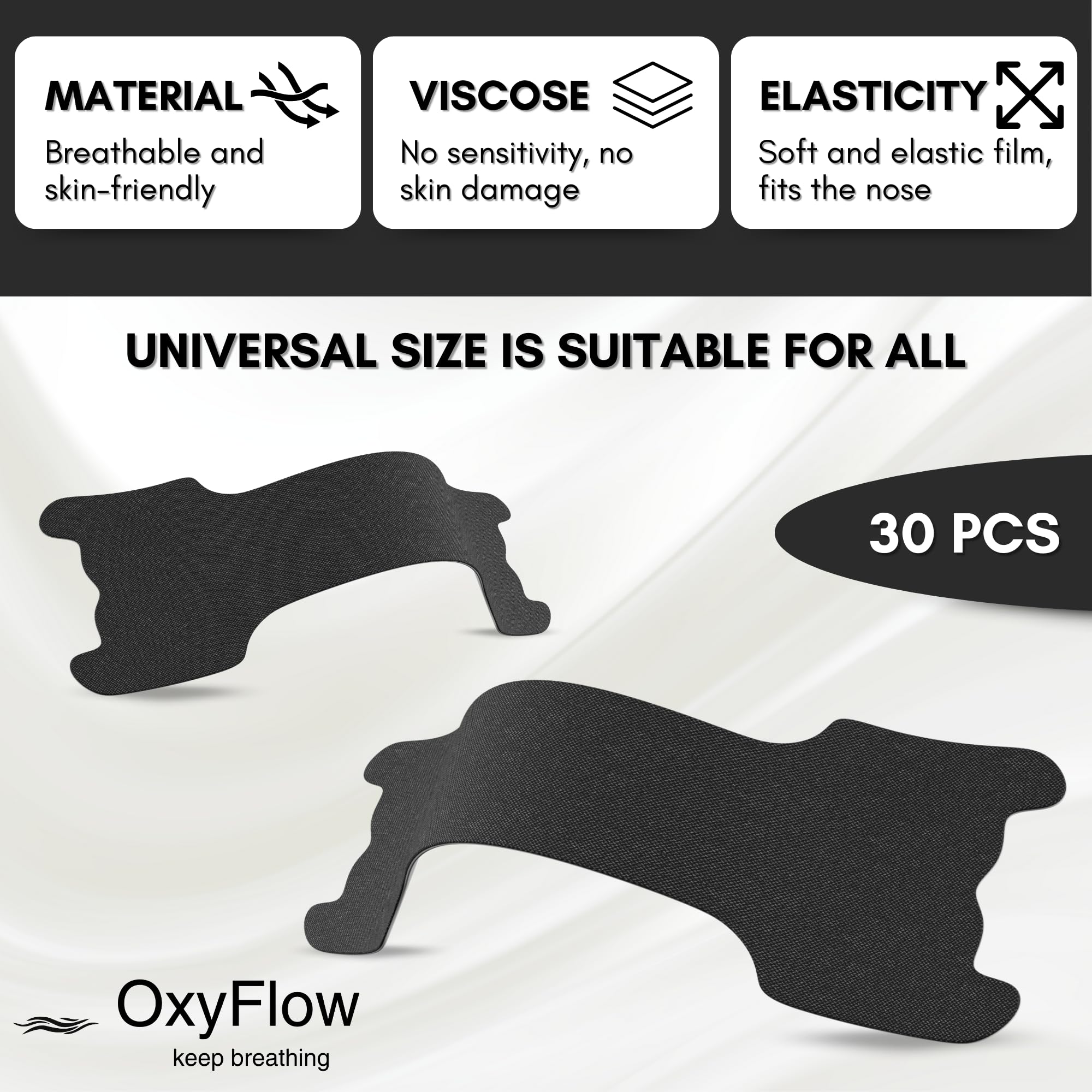 OxyFlow Model Y: retirada suave sin irritación de la piel.