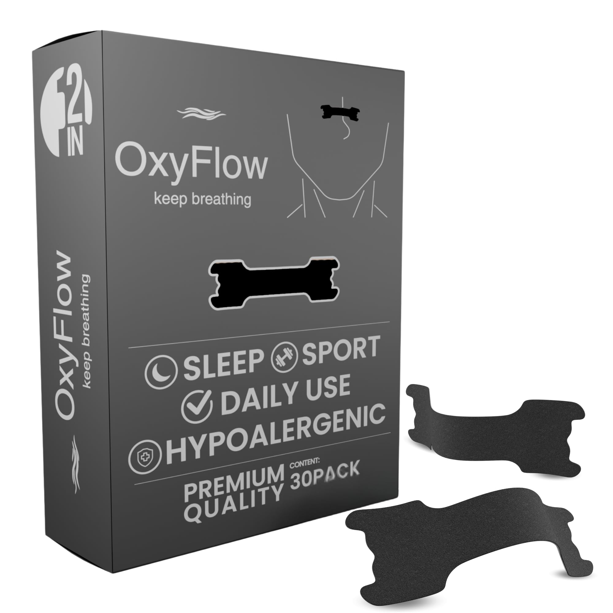 OxyFlow Model Y: tira nasal para facilitar la respiración nocturna.