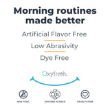 Pasta dental de baja abrasión para uso diario con Oxyfresh.