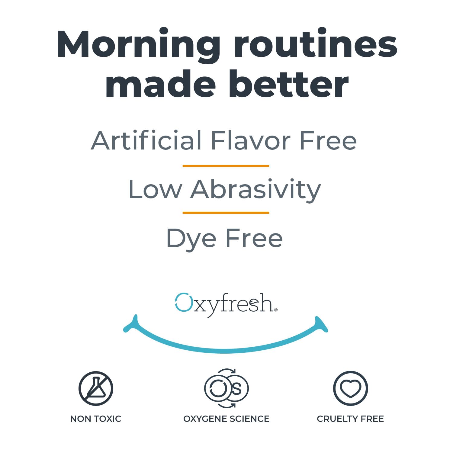 Pasta dental Oxyfresh hecha en EE. UU. con confianza profesional.