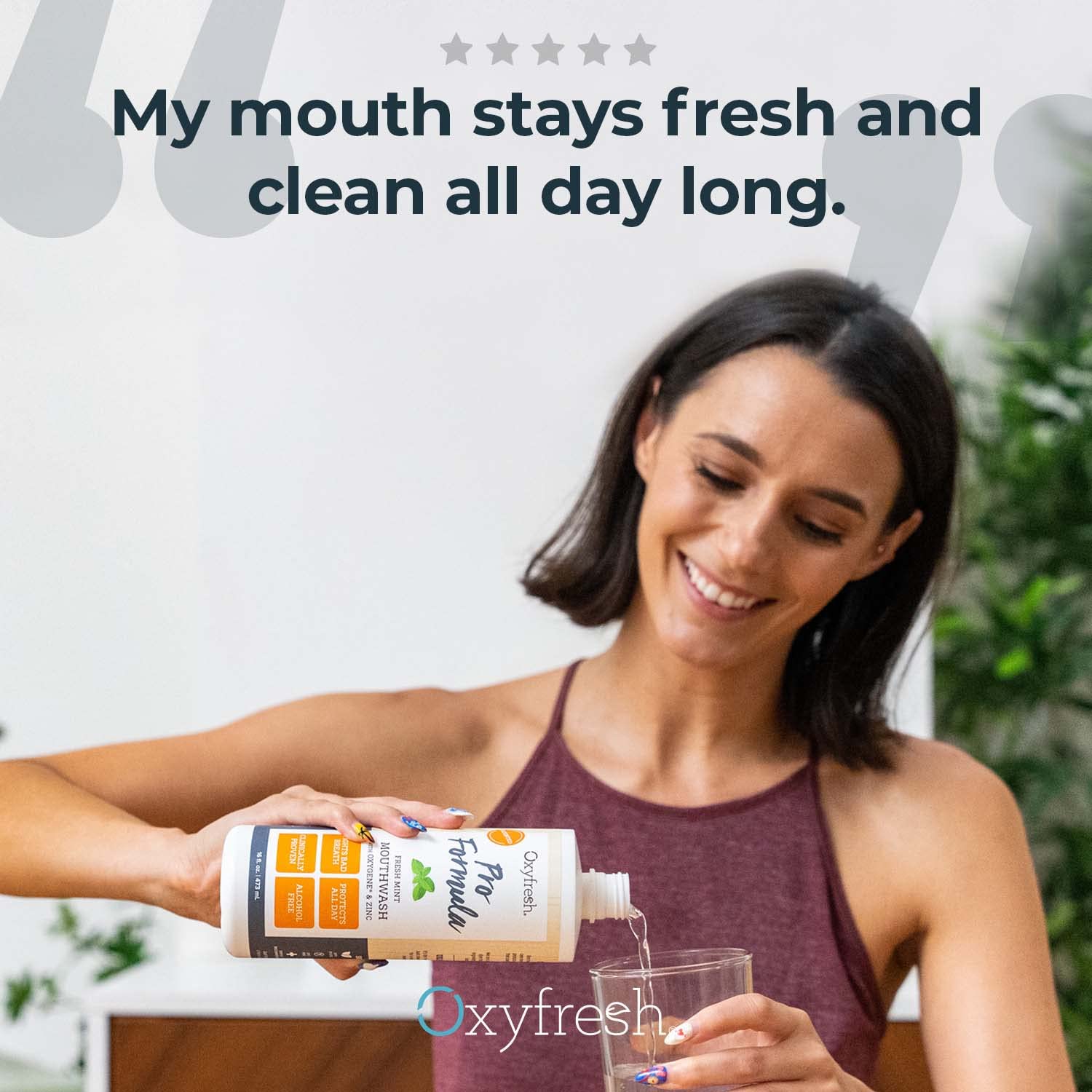 Oxyfresh Pro Formula Sin Alcohol: fórmula suave para encías sensibles