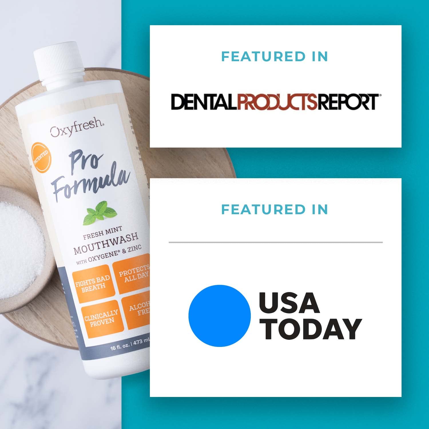 Oxyfresh Pro Formula Sonrisa Fresca: sensación de frescura al sonreír