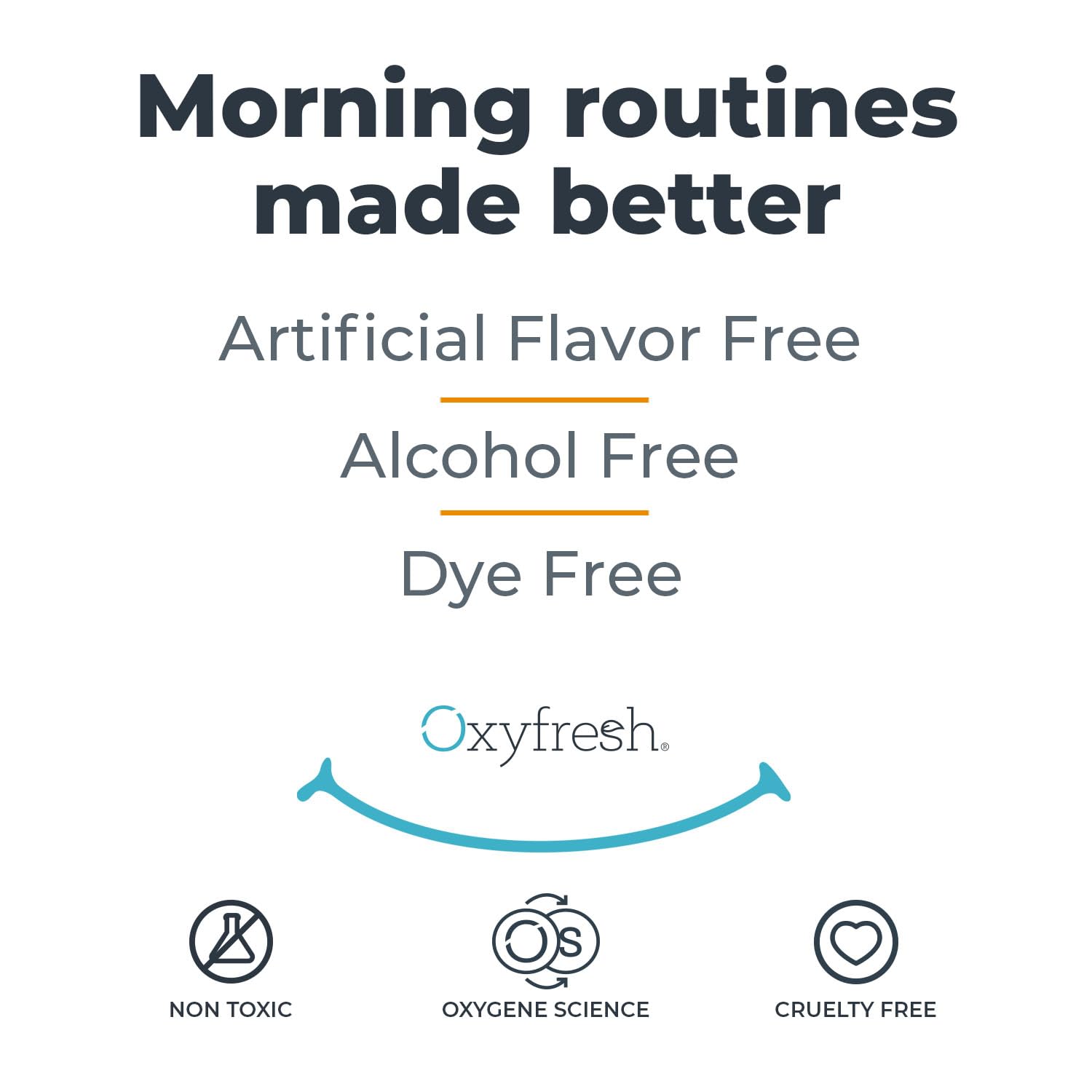Textura suave de Oxyfresh, ideal para uso nocturno