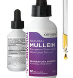 TriGuard Mullein Plus de Oxygen Nutrition, bote 60 ml para apoyo respiratorio diario.