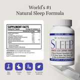 OxyNaturals Sleep etiqueta muestra ingredientes clave para dormir mejor