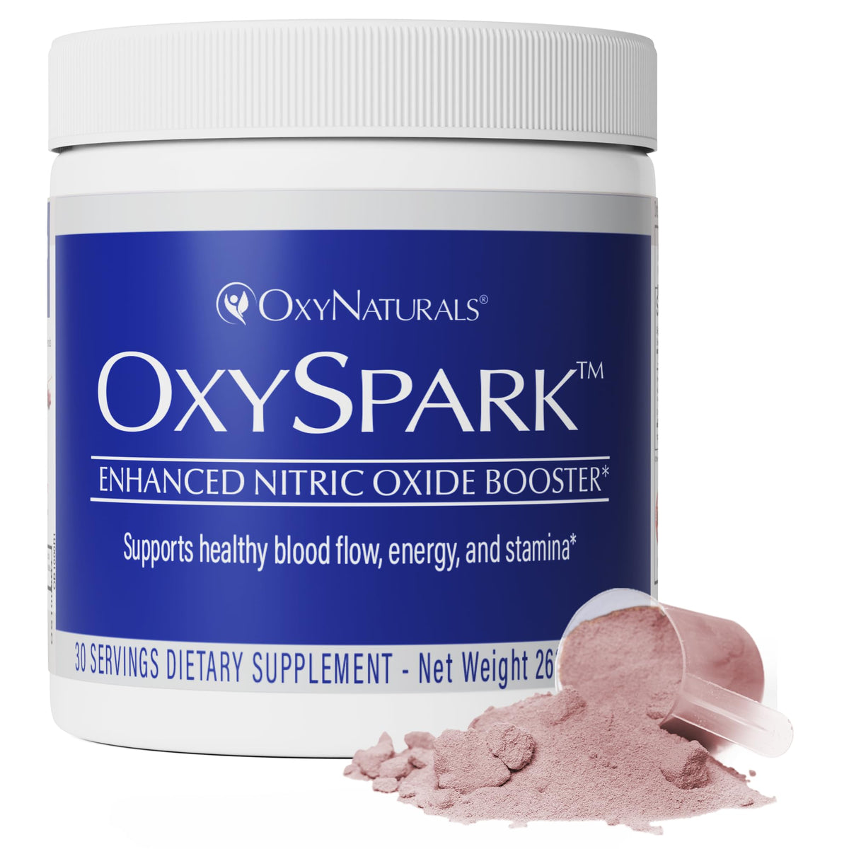 OxyNaturals OxySpark, botella lista para energía sostenida durante entrenamientos.