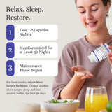 OxyNaturals Sleep uso nocturno en la mesita de noche