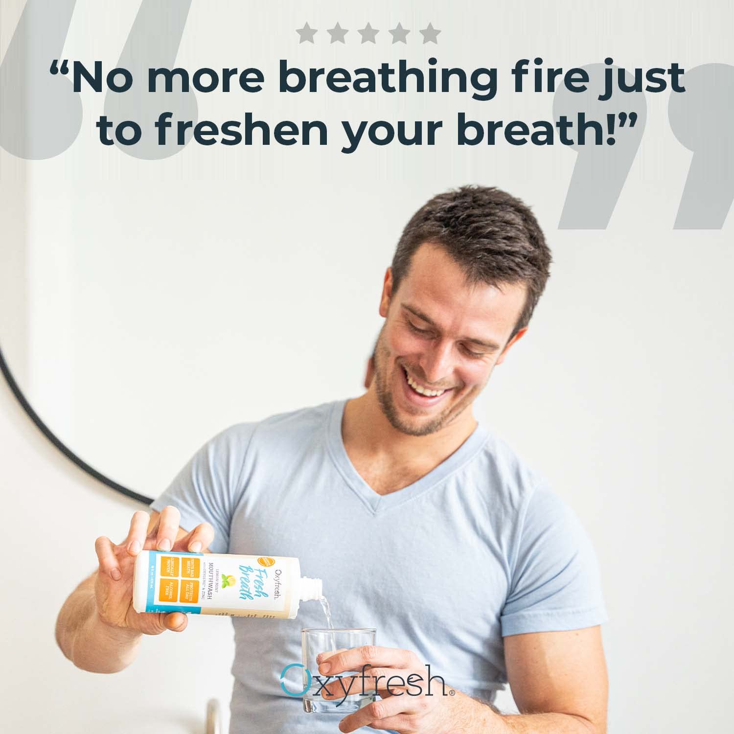Oxyfresh con xilitol y aceites esenciales para un aliento natural