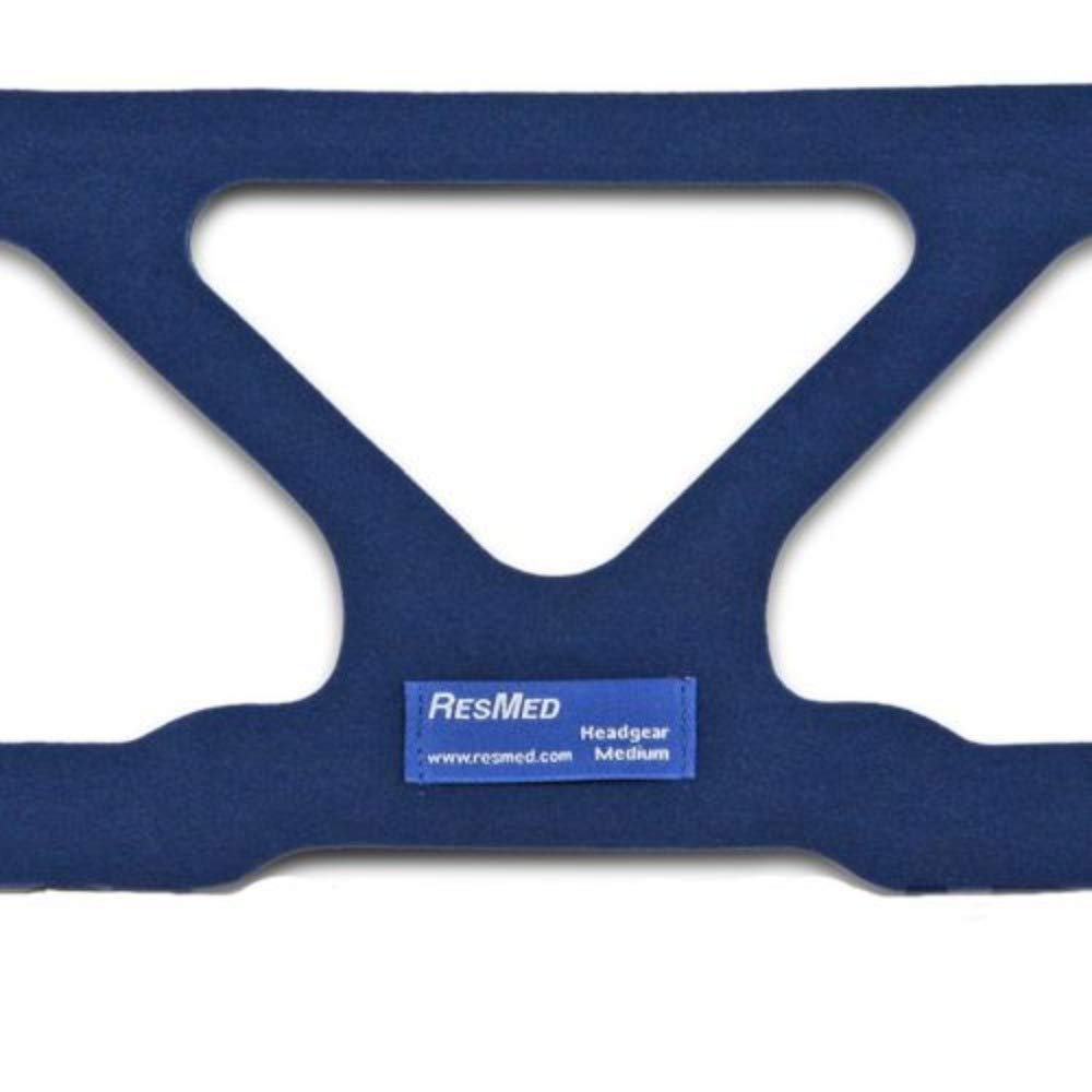 OxyStore ResMed Quattro Air mediano: arnés con correa trasera cruzada para soporte cómodo