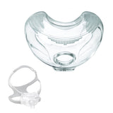 Almohadilla Respironics Amara View fácilmente instalable para uso nocturno cómodo.