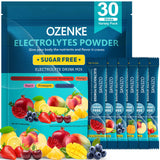OZENKE electrolitos polvo-paquetes 30-stick para hidratación rápida durante entrenamientos.