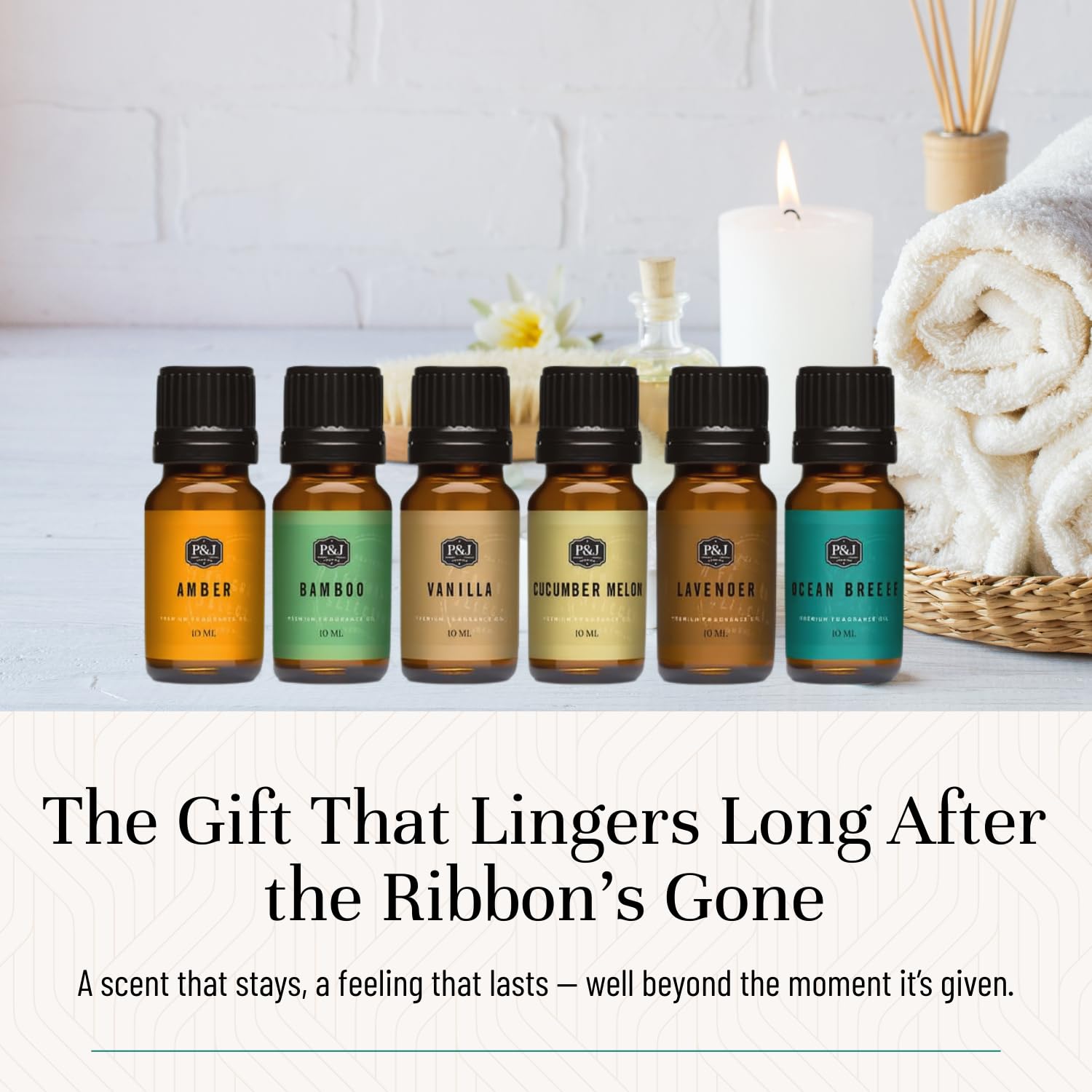 P&J Trading Tranquil Set con bambu, útil para jabones y cremas artesanales.