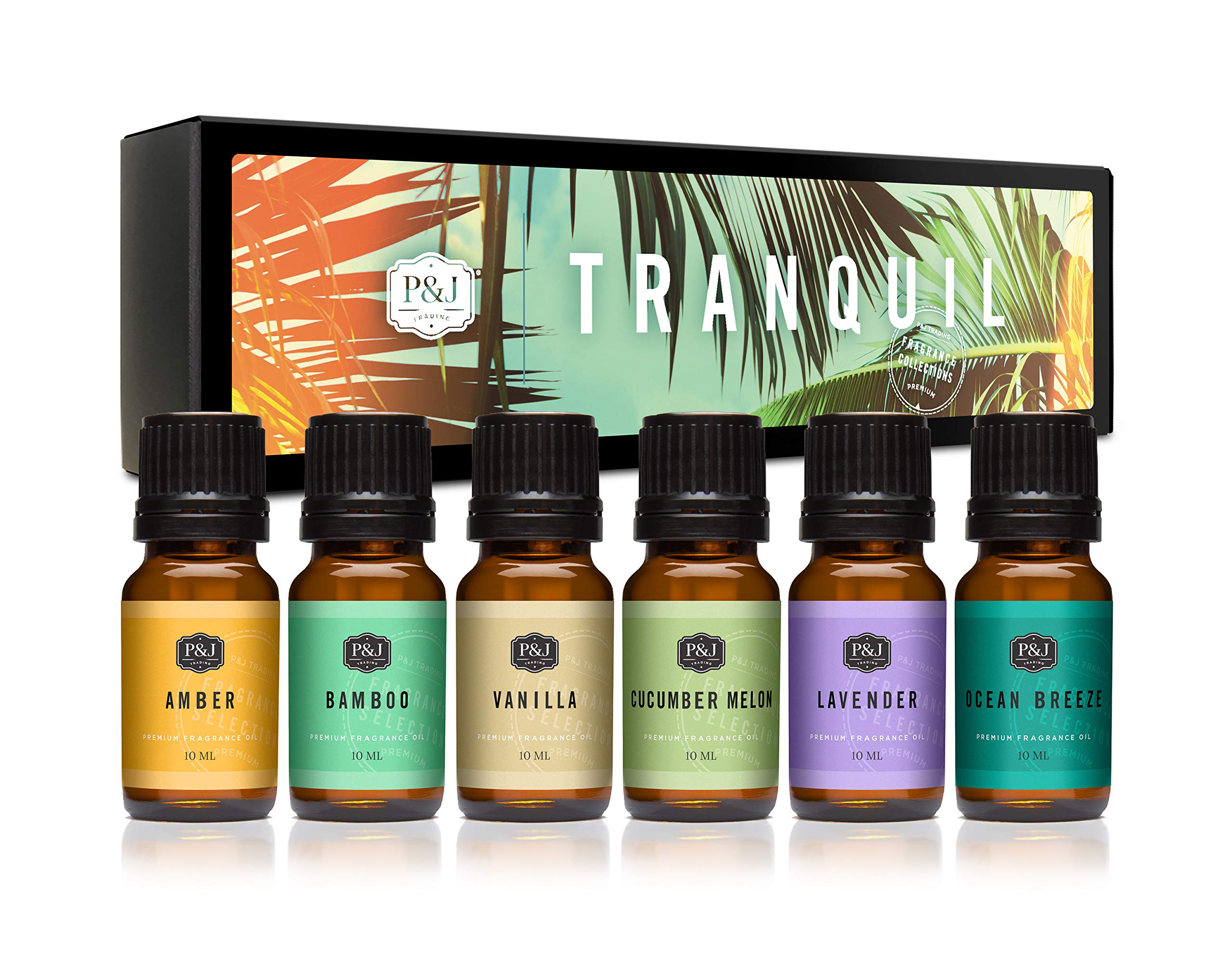 P&J Trading Tranquil Set con vainilla, ideal para perfumar velas artesanales.