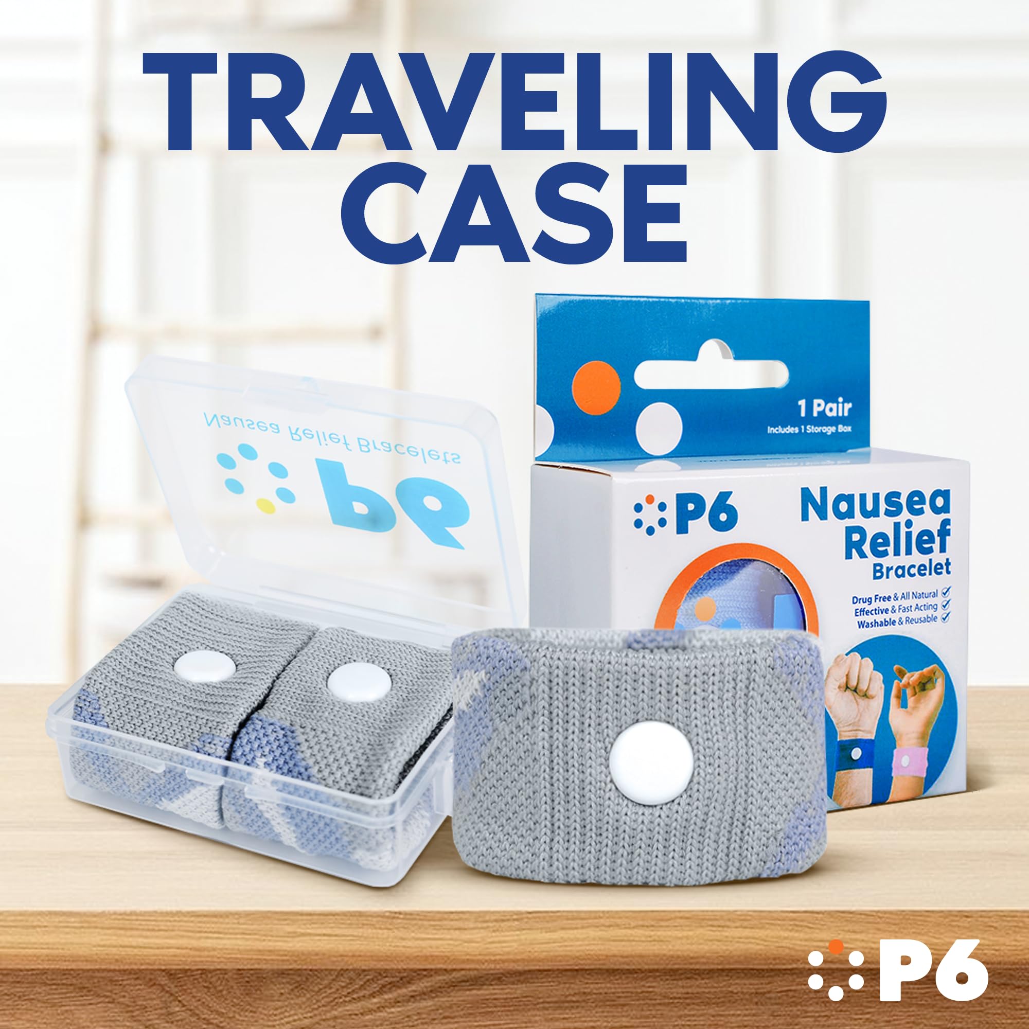 Bandas P6 para niños con ajuste ergonómico adaptable a muñecas.