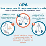 P6 Health estuche de viaje incluido para transportar las pulseras con facilidad.