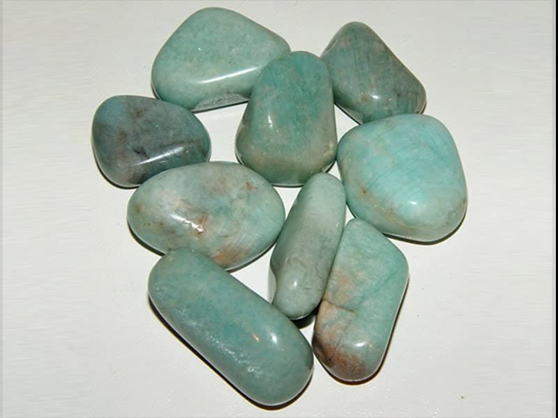 Amazonita pulida en detalle con tono azul-verde calmante