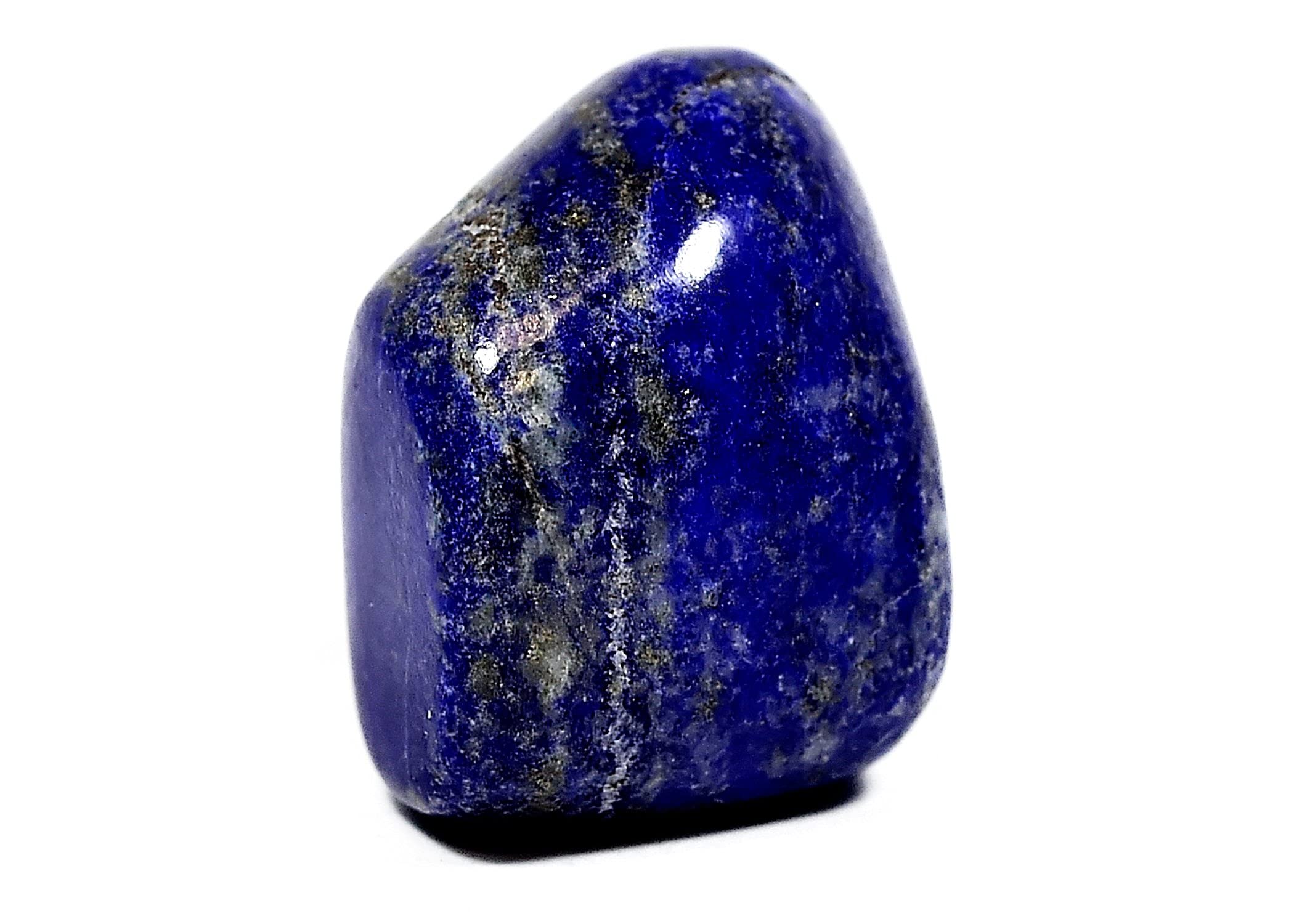 Pachamama Essentials Lapis Lazuli, pieza pulida favorece claridad verbal y expresión.