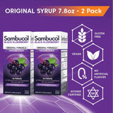 Pack de dos frascos Sambucol Jarabe de Sauco para familia
