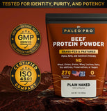 Paleo Pro Proteína para beber con agua, textura densa y agradable.