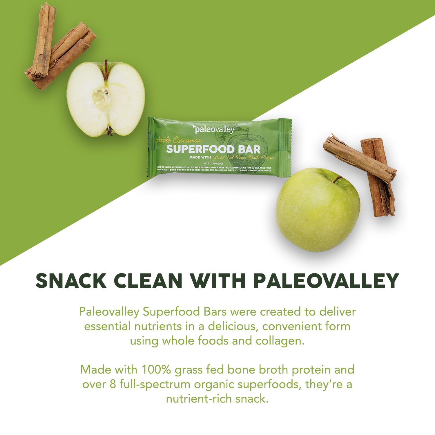 Paleovalley Barra Sin Lácteos Soja: ideal para dietas sin lácteos y soja.