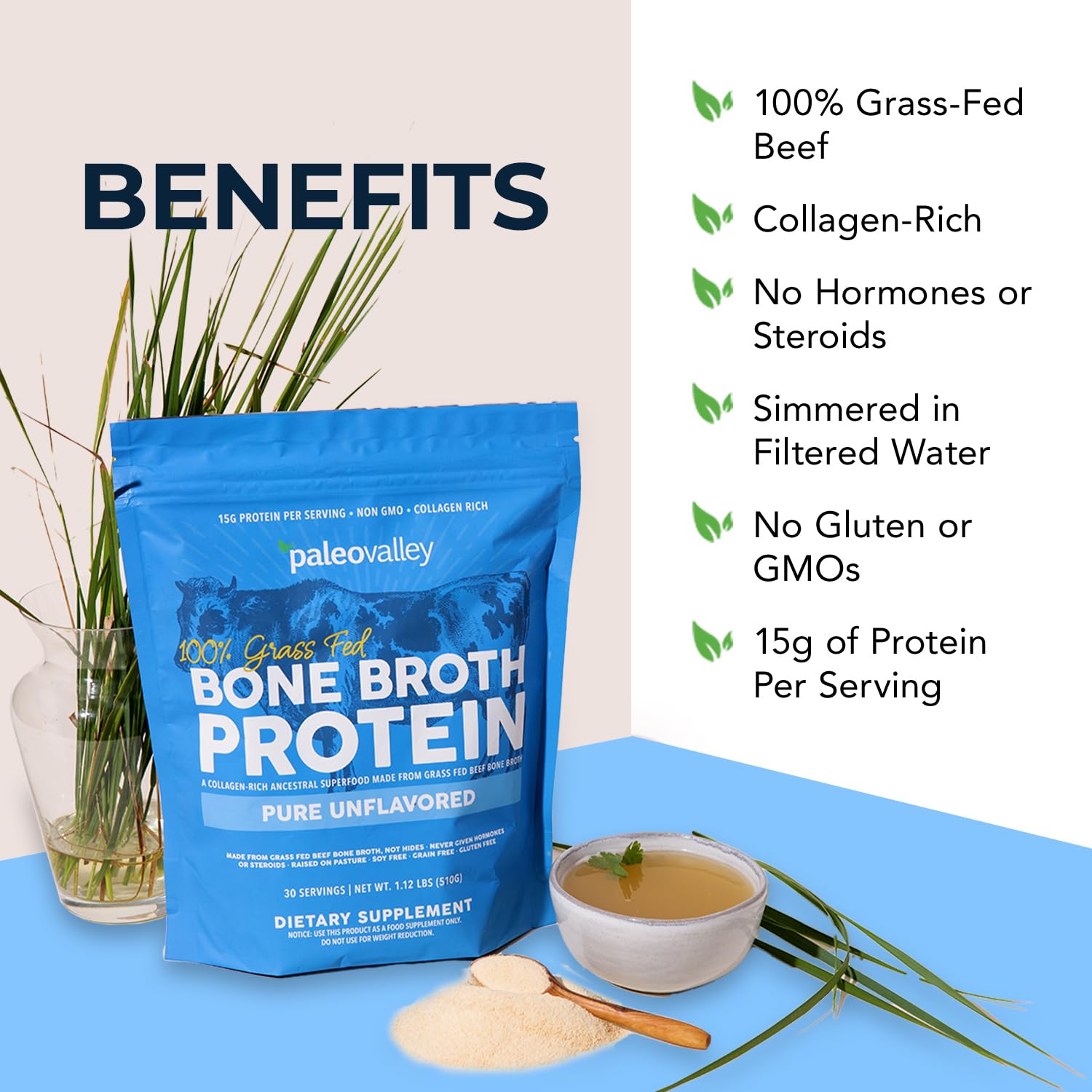 Paleovalley porción de 15 g de proteína, desayuno práctico.