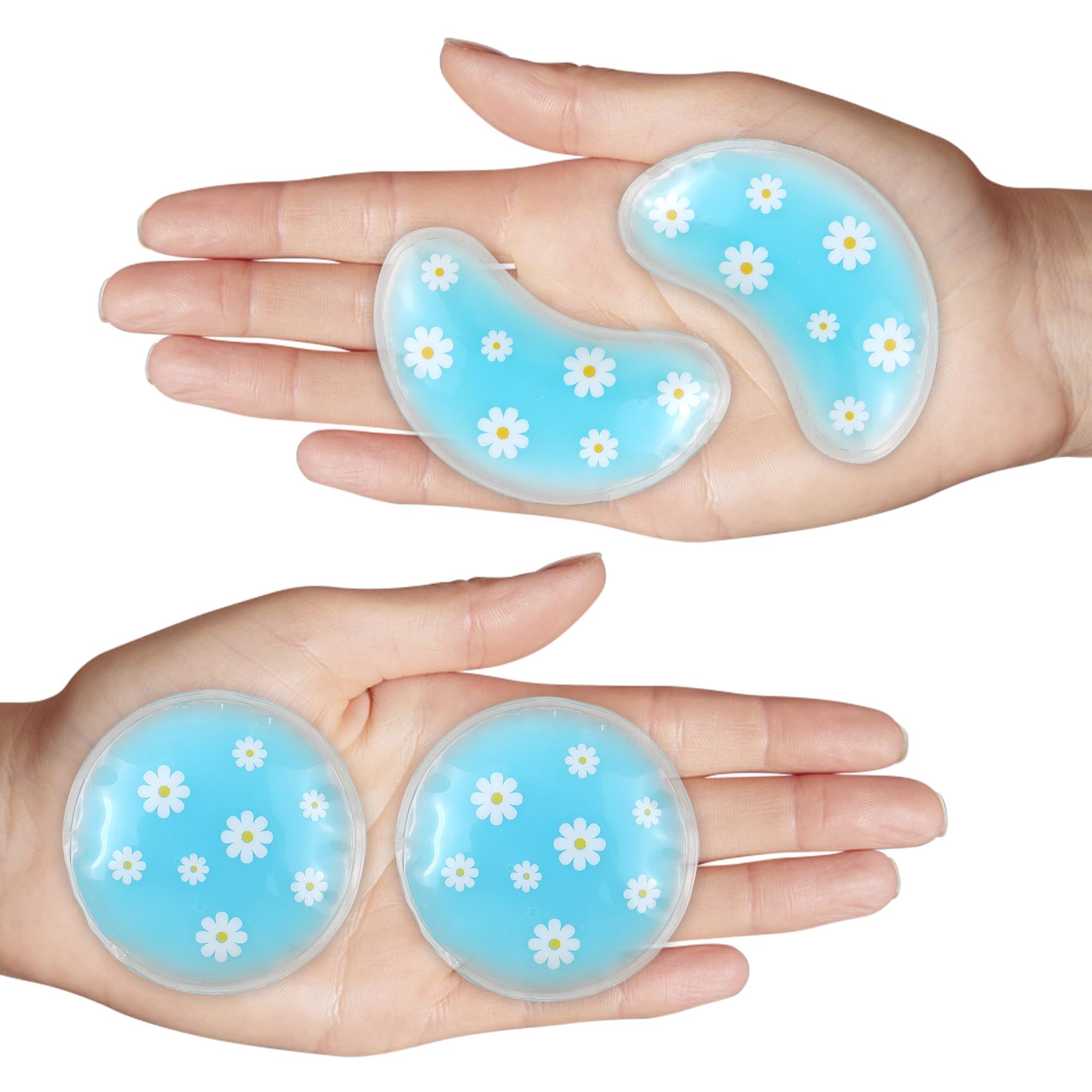 Almohadillas oculares Pallesen frías para alivio suave de ojos cansados