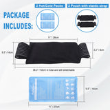 Pallesen Ice Pack flexible al frío o calor, se adapta a la zona afectada.