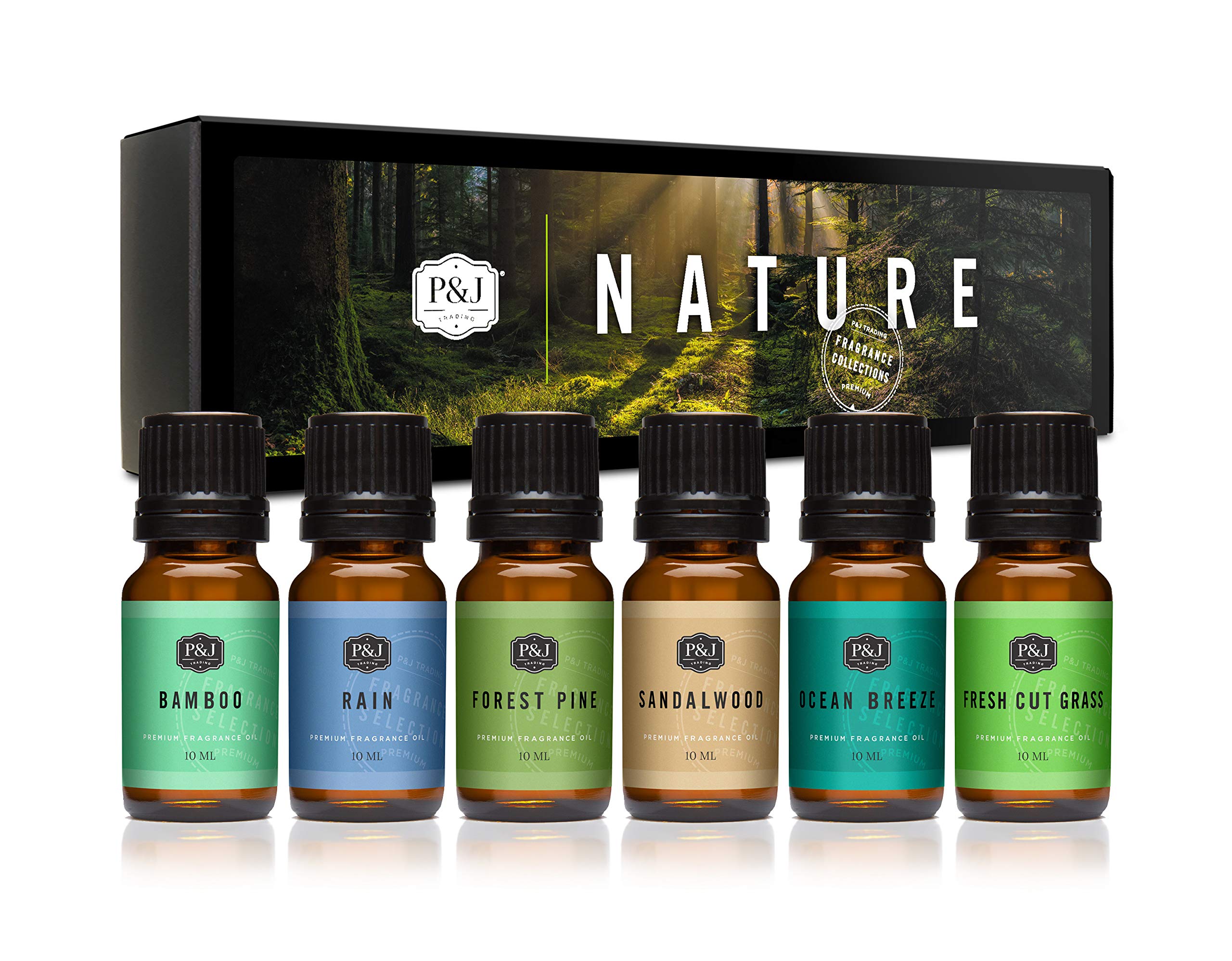 Conjunto Naturaleza de P&J: pino del bosque para ambientar velas y difusores.